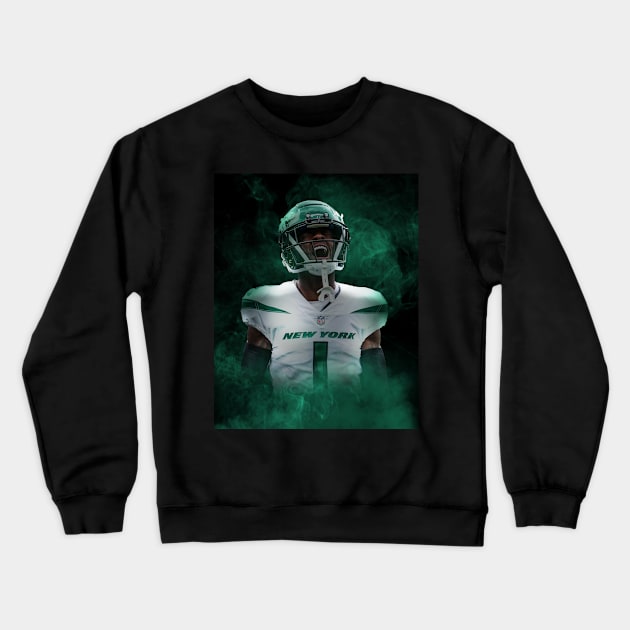 Ahmad Sauce Gardner New York Sports Art Crewneck Sweatshirt by JRoseGraphics